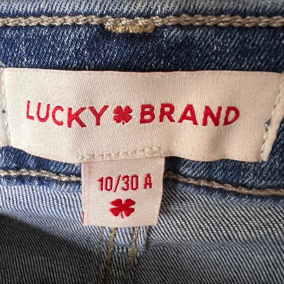Lucky Brand Jeans Womens Size 10/30 Sweet Mid Rise Embroidered Flowers Cotton - Picture 2 of 16